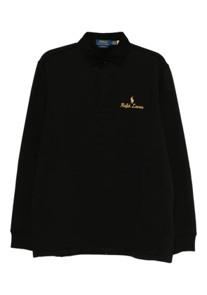 Polo Ralph Lauren logo-embroidered polo shirt - Black