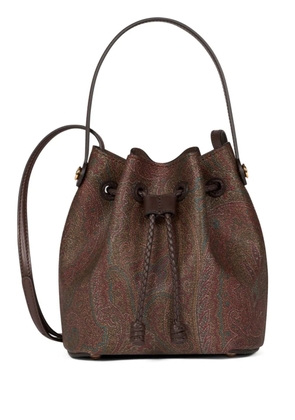 ETRO mini Paisley bucket bag - Brown
