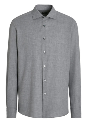 Zegna Cashco cotton-cashmere shirt - Grey