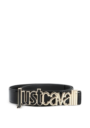 Just Cavalli leather logo-buckle belt - Black