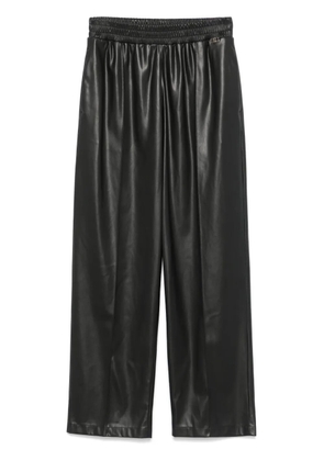 LIU JO faux-leather trousers - Black