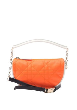 Christian Dior Pre-Owned 2000-2025 Small Lambskin Cannage Dior Vibe Hobo satchel - Orange