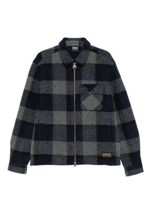 Barbour International checked zip-up overshirt - Blue