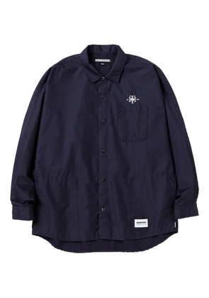 Neighborhood back-logo cotton shirt - Blue