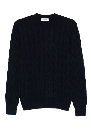 Gran Sasso cable-knit crew-neck sweater - Blue