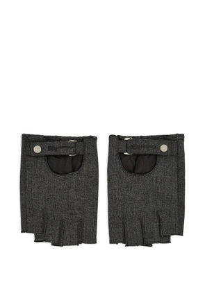 Karl Lagerfeld Jeans fingerless denim gloves - Black