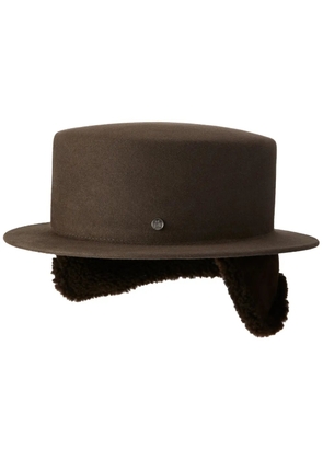 Maison Michel Auguste ear-flap wool hat - Green
