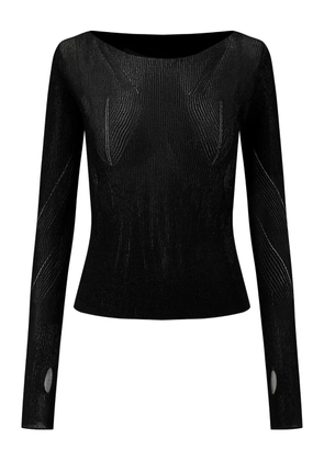 OUDE WAAG boat-neck sweater - Black