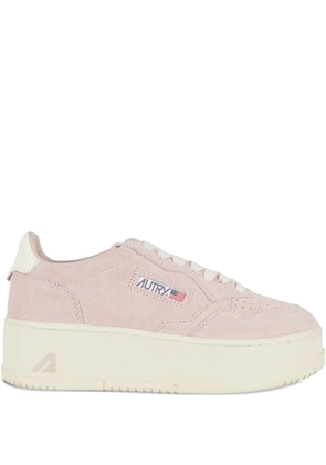 Autry platform suede sneakers - Pink
