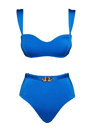 Noire Swimwear Seashell bandeau bikini set - Blue
