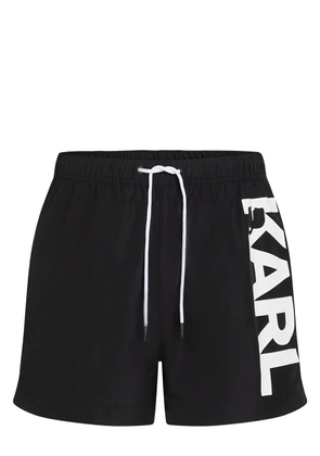 Karl Lagerfeld logo swim shorts - Black