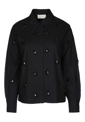 I BLUES beaded-detail shirt - Black