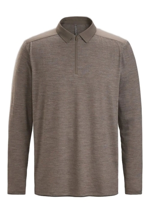 Arc'teryx long-sleeved half-zip polo shirt - Brown