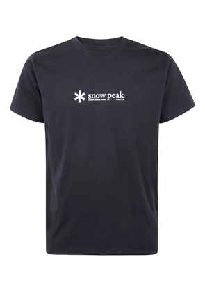 Snow Peak logo-print T-shirt - Black