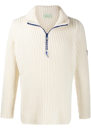 Aries ribbed knit jumper - White