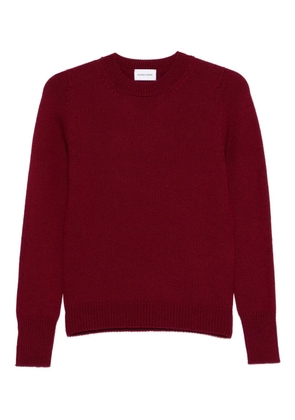 SCAGLIONE round-neck merino sweater - Red