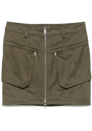 Mugler cargo mini skirt - Green