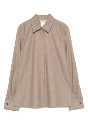 Max Mara button-cuff cashmere shirt - Neutrals