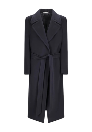 Tagliatore belted wrap coat - Blue