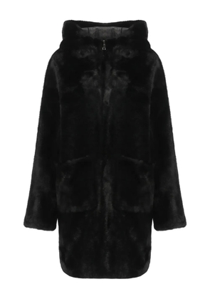 Betta Corradi hooded faux-fur coat - Black