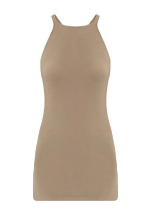Rick Owens DRKSHDW ribbed racer-back tank top - Neutrals