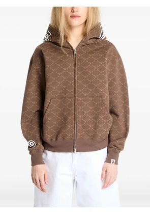 A BATHING APE® monogram hoodie - Brown