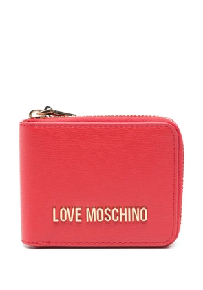 Love Moschino logo-lettering wallet - Red
