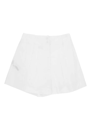 Federica Tosi pleated button shorts - White