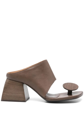 Uma Wang 70mm Stone mules - Brown