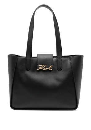 Karl Lagerfeld medium Signature tote bag - Black