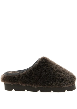 Brunello Cucinelli Monili shearling slippers - Brown