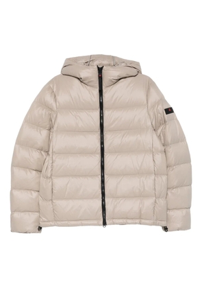 Peuterey hooded zip coat - Neutrals