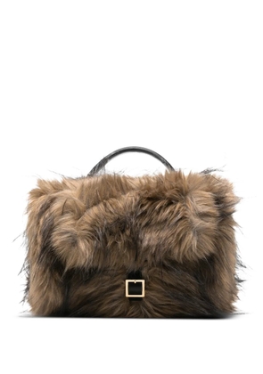 sacai faux fur tote bag - Neutrals