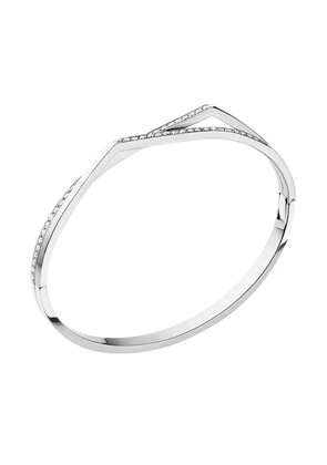 Repossi 18kt white gold Antifer diamond bangle - Silver