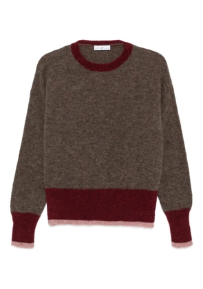 Why Ci crew-neck sweater - Brown