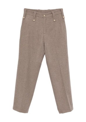 Paura Kyros button-fastening trousers - Grey