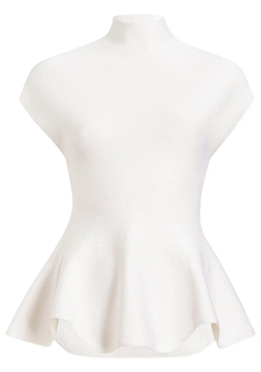 KHAITE peplum-hem top - White