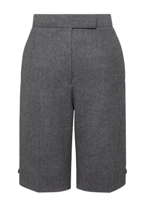 Thom Browne solid wool flannel bermuda shorts - Grey