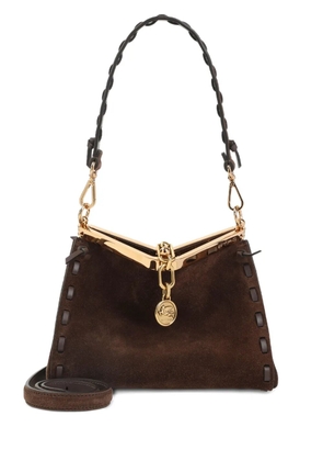 ETRO braided-handle suede shoulder bag - Brown
