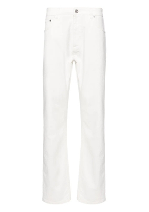 ETRO paisley-jacquard straight-leg jeans - White