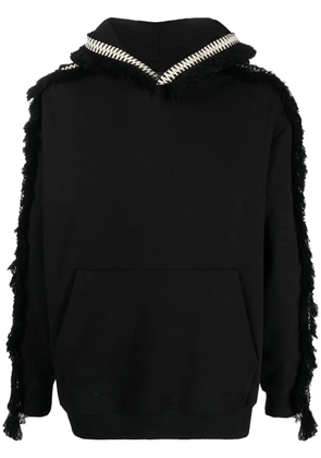 RITOS embroidered-detail hoodie - Black