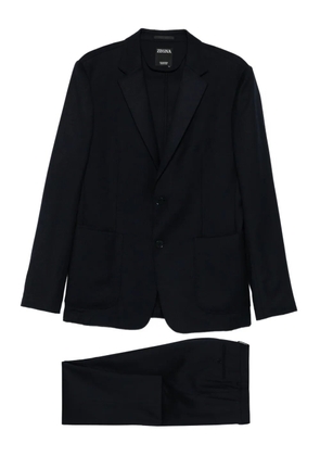 Zegna button patch-pocket suits - Blue