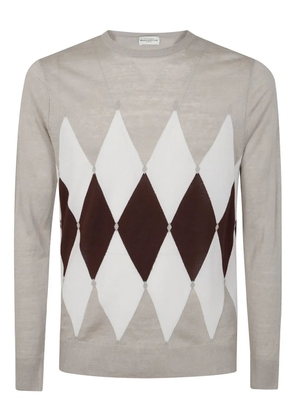 Ballantyne argyle-pattern sweater - Grey