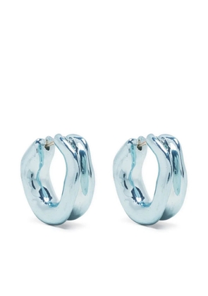 Vann Jewelry U hoop earrings - Blue