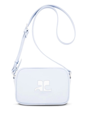 Courrèges Reedition leather camera bag - Blue