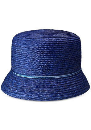 Maison Michel Mini New Kendall straw cloche hat - Blue