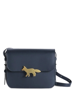 Maison Kitsuné Edie leather mini bag - Blue