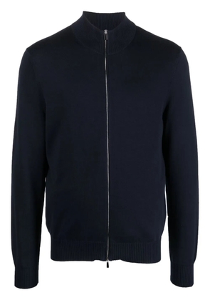 Malo long-sleeve zip-up sweatshirt - Blue