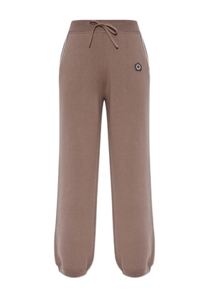 Kenzo drawstring logo-patch trousers - Pink