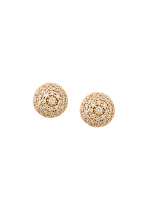 ALINKA 18kt yellow gold Black Caviar diamond stud earrings - Metallic